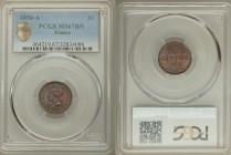 Republic Centime 1850-A MS67 Brown PCGS, Paris mint, KM754.

HID09801242017