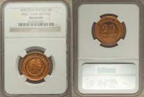 Republic bronze Essai 20 Centimes 1898 MS66 Red NGC, Paris mint, Maz-2268A. 

HID09801242017
