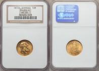 Prussia. Wilhelm I gold 10 Mark 1872-A MS65 NGC, Berlin mint, KM502. 

HID09801242017