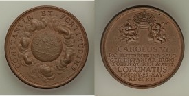 Karl VI bronze or bronzed-copper Coronation Medal 1712 UNC, 49mm. 63.04gm. 

HID09801242017