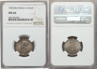 British India. George V 3-Piece Lot of Certified Annas NGC, 1) Anna 1923-(b) - MS64, Bombay mint 2) Anna 1924-(b) - MS62, Bombay mint 3) Anna 1925-(b)...