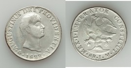 Augustin Iturbide 8 Reales 1822 Mo-JM XF (cleaned, polished), Mexico City mint, KM310. 39mm. 25.72gm. 

HID09801242017