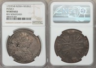 Peter II Rouble 1727-ϹПБ VF Details (Reverse Scratched) NGC, St. Petersburg mint, KM183, Dav-1667. 

HID09801242017