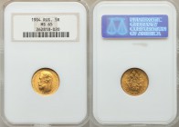 Nicholas II gold 5 Roubles 1904-AP MS65 NGC, St. Petersburg mint, KM-Y62.

HID09801242017
