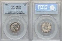 Republic 6 Pence 1896 MS63 PCGS, KM4. 

HID09801242017