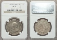 Republic 2-1/2 Shillings 1892 AU50 NGC, KM7.

HID09801242017