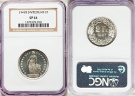 Confederation Specimen 2 Francs 1947-B SP66 NGC, Bern mint, KM21. 

HID09801242017