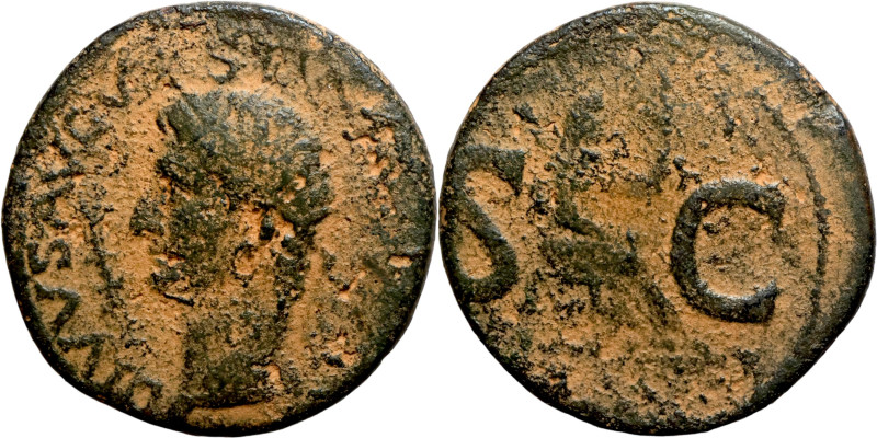 Tiberius 31-32 AD. As Bronze

27mm 9,79g

Artificial sand patina