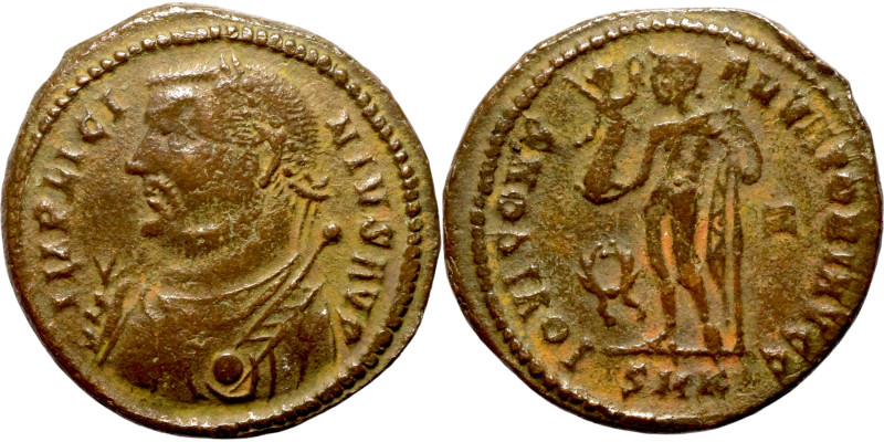 Licinius I. (317-320 AD). Follis. Cyzicus. Obv: IMP LICINIVS AVG. draped bust of...