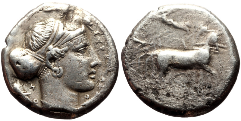 Sicily, Syracuse AR Tetradrachm (Silver, 16.46g, 23mm) Second Democracy, ca 450-...