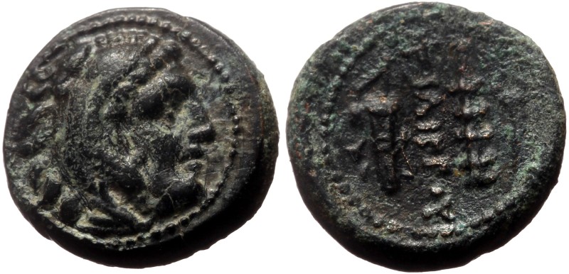 Cyprus, Salamis. AE Quarter Unit (Bronze, 1.49g, 10mm) Nikokreon (ca 331-310 BC)...