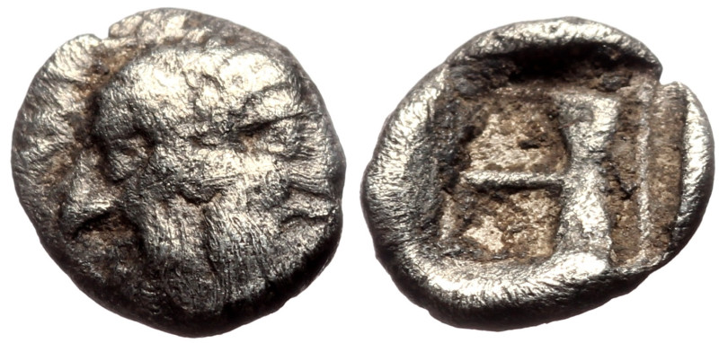 Islands off Troas, Tenedos AR Obol (Silver, 0.55g, 10mm) ca 550-470 BC. 
Obv: Ja...