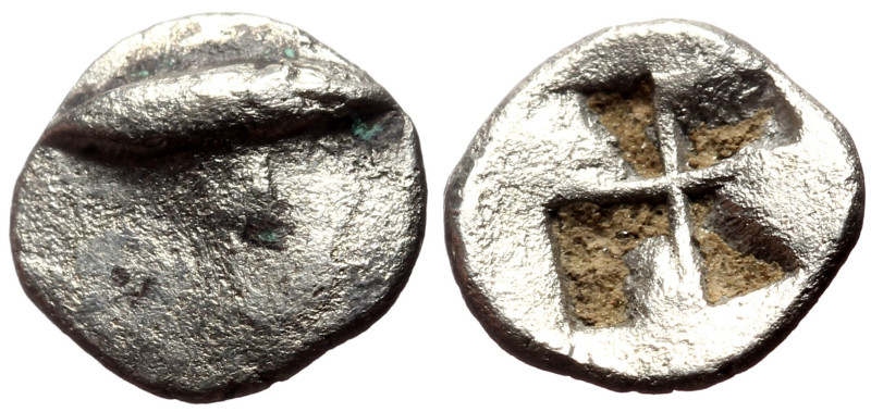 Mysia, Kyzikos AR Obol (Silver, 0.56g, 10mm) ca 600-550 BC 
Obv: Tunny swimming ...