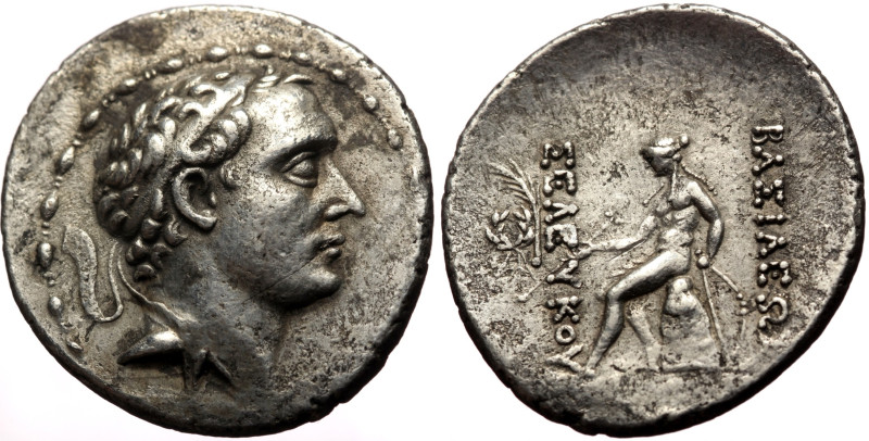 Seleukid Kings of Syria, Seleukos IV Philopator (187-175 BC) AR Tetradrachm (Sil...