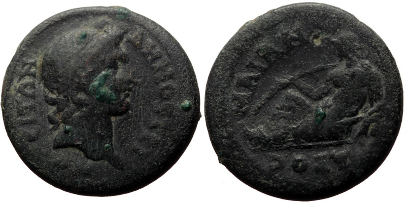 Lydia, Tripolis AE (Bronze, 9.75g, 26mm) Trajan (98-117) 
Obv: ΔΗΜΟϹ ΤΡΙΠΟΛΕΙΤΩΝ...