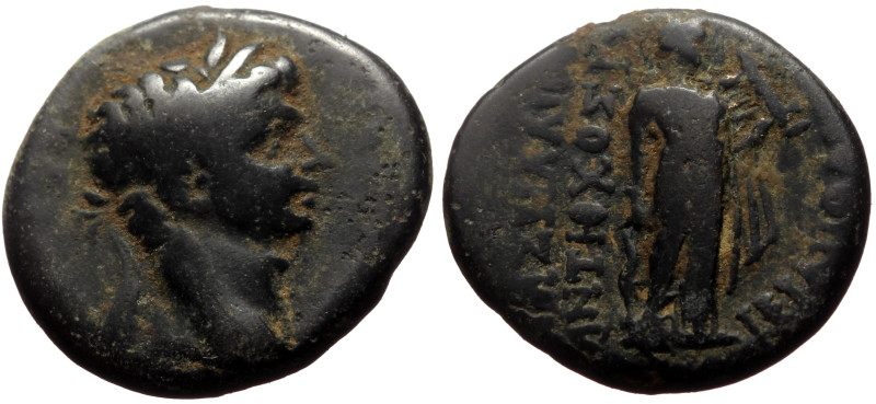 Phrygia, Hierapolis AE (Bronze, 4.48g, 19mm) Claudius (41-54). M. Sullios Antioc...