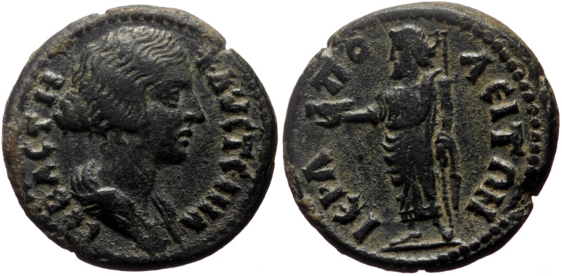 Phrygia, Hierapolis AE (Bronze, 5.82g, 21mm) Faustina II (Augusta) Issue: Reign ...