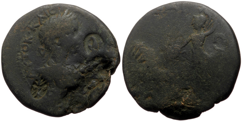 Cilicia, Diocaesarea AE (Bronze, 17.69g, 32mm) Caracalla (198-217) 
Obv: Laureat...