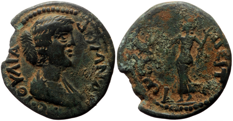 Unidentified Roman Provincial AE (Bronze, 6.77g, 26mm) Julia Domna (193-217)