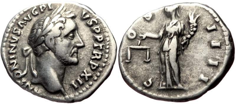 Antoninus Pius (138-161) AR Denarius (Silver, 3.16g, 18mm)Rome, 148-149. 
Obv: A...