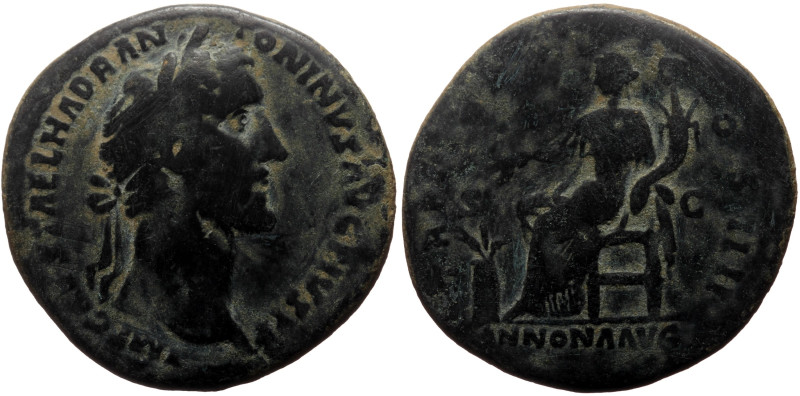 Antoninus Pius (138-161) AE Sestertius (Bronze, 18.55g, 33mm) Rome, 151-152
Obv:...