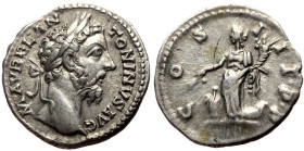 *Never recorded by acsearch, 5 specimens known to OCRE*
Marcus Aurelius (161-180) AR Denarius (Silver, 3.10g, 19mm) Rome
Obv: M AVREL ANTONINVS AVG,...