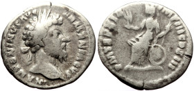 Marcus Aurelius (161-180) AR Denarius (Silver, 3.30g, 19mm) Rome, 165. 
Obv: M ANTONINVS AVG ARMENIACVS, laureate head to right 
Rev: P M TR P XIX IMP...