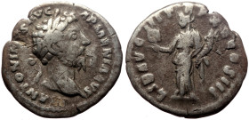 Marcus Aurelius (161-180) AR Denarius (Silver, 2.49g, 19mm) Rome, 165-166 
Obv: M ANTONINVS AVG-ARMENIACVS, laureate head of Marcus Aurelius right 
Re...