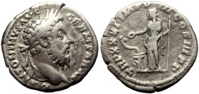 Marcus Aurelius (Augustus, 161-180) AR Denarius (Silver, 3.02g, 18mm) Rome, 176-177. 
Obv: M ANTONINVS AVG GERM SARM, laureate head of Marcus Aurelius...