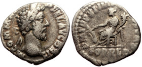 Commodus (177-192) AR Denarius (Silver, 3.07g, 18mm) Rome, 185-186. 
Obv: M COMM ANT P FEL AVG BRIT, laureate head right 
Rev: P M TR P XI IMP VII COS...