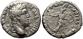 Commodus (177-192) AR Denarius (Silver, 2.70g, 17mm) Rome. 
Obv: M COMM ANT P FEL AVG BRIT P P, Laureate head right. 
Rev: MINER AVG P M TR P XVI. Min...