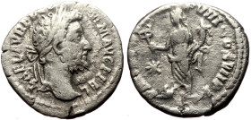 Commodus (177-192) AR Denarius (Silver, 2.24g, 17mm) Rome, 192. 
Obv: L AEL AVREL COMM AVG P FEL Laureate head of Commodus to right. 
Rev: P M TR P XV...
