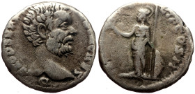 Clodius Albinus (Caesar, 193-195) AR Denarius (Silver, 3.02g, 17mm) ca 194-195
Obv: D – CLOD SEPT ALBIN CAES Bare head r. 
Rev: MINER – PA – CIF COS I...
