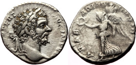 Septimius Severus (193 - 211), denar (Silver, 3.22 g, 17.1 mm), Rome, 195/6.
Obv: [L SEPT - [SEV] PERT - AVG IMP VII, head right.
Rev: ARAB - ADIAB - ...
