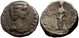 Julia Domna (Augusta, 193-217) AR Denarius (Silver, 3.34g, 17mm) Laodicea ad Mare, 198-202. 
Obv: IVLIA AVGVSTA, Draped bust of Julia Domna to right. ...