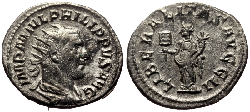 Philip I (247-249) AR Antoninianus (Silver, 3.73g, 24mm) Rome, 244-247. 
Obv: IM...