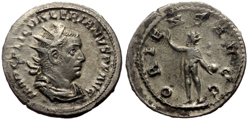 Valerian I (253-260) AR Antoninianus (Silver, 3.03g, 22mm) Rome, 257. 
Obv: IMP ...