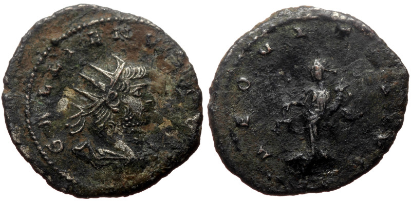 Gallienus (253-268) AE silvered Antoninianus (Silvered bronze, 2.99g, 22mm) Anti...