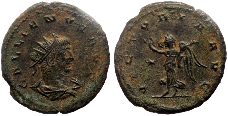 Gallienus (253-268) AE Antoninianus (Bronze, 3.00g, 22mm) Antioch 
Obv: GALLIENV...