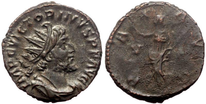 Victorinus (269-271) AE silvered Antoninianus (Silvered Bronze, 2.92g, 19mm) Tre...