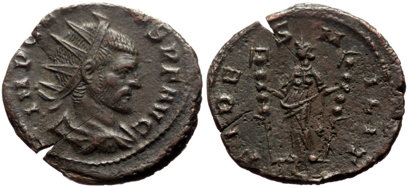 Claudius II Gothicus AE Antoninianus (Bronze, 3.40g, 21mm) Mediolanum, ca 268-26...