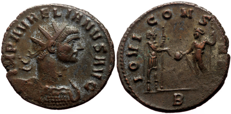 Aurelian (270-275) AE Antoninianus (Bronze, 3.66g, 22mm) Uncertain Balkan mint.
...