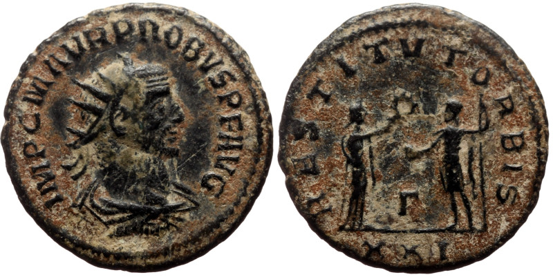 Probus (276-282) AE Antoninianus (Bronze, 3.28g, 21mm) Siscia.
Obv: IMP C M AVR ...