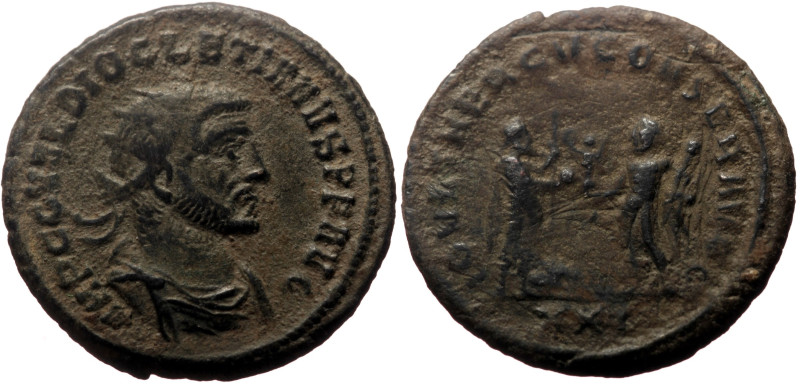 Diocletian (284-305), Æ antoninianus (Bronze, 4.94g, 22.2 mm), Antioch, 289-292....