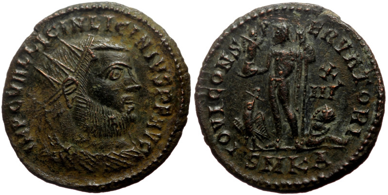 Licinius I (308-324) AE (Bronze, 2.74g, 20mm) Cyzicus 
Obv: IMP C VAL LICIN LICI...