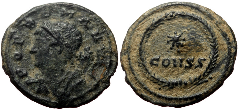 Commemorative Series AE (Bronze, 1.26g, 14mm) Constantinopolis, 330. 
Obv: POP R...