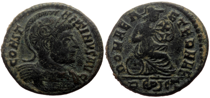 Constantine I (307/310-337) AE Follis (Bronze, 2.80g, 18mm) Rome, 320. 
Obv: CON...