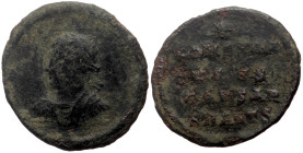 Constantine II (Caesar, 317-337) AE (Bronze, 1.86g, 19mm) Antioch, 324-325
Obv: anepigraphic, Laureate, draped and cuirassed bust of Constantine II l...