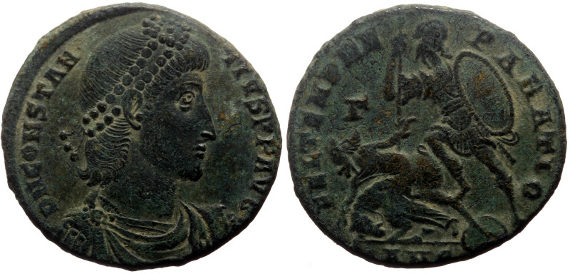 Constantius II (337-361) AE (Bronze, 5.54g, 22mm) Antioch, 350-355. 
Obv: D N CO...