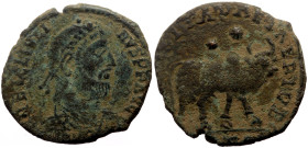 Julian II (360-363) AE (Bronze, 5.82g, 24mm) unknown mint
Obv: D N FL CL IVLI ANVS P F AVG, pearl-diademed, draped, and cuirassed bust right
Rev: SE...
